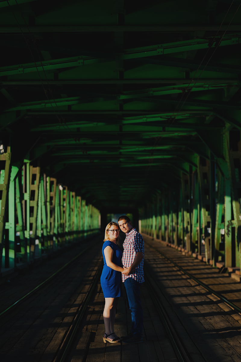 Zdjęcia ślubne na Moście Gdańskim 1