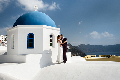 Plenerowe sesje ślubne w Grecji